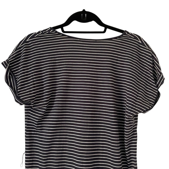 Boden Striped Sheath Midi Dress with V-Neck - Picture 6 of 10